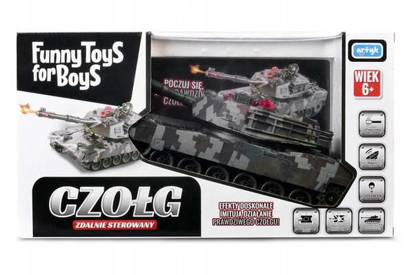 CZOŁG Zdalnie Sterowany duży czołg R/C dźwięk