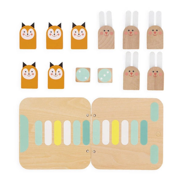 Janod - Gra strategiczna 2w1 Kółko i krzyżyk, Wyścig Taktik 5+