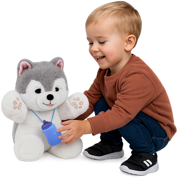 Interaktywny Piesek Husky DUMEL Discovery z czujnikiem na brzuszku