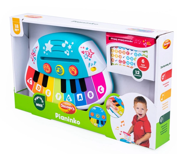 Dumel Pianinko interaktywne dotykowe + karty 2+