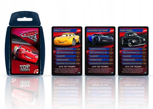 Top Trumps Cars KARTY Gra Karciana WOJNA