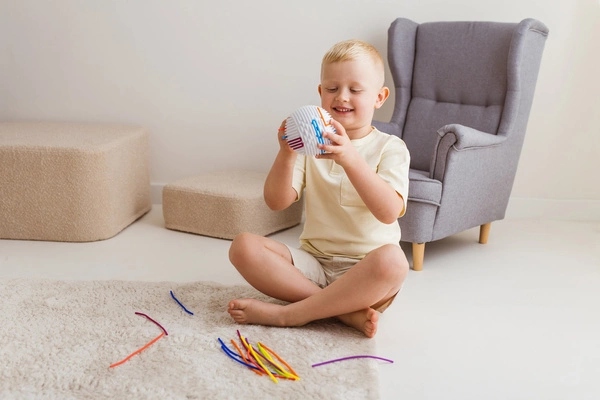 Dumel kolorowa przeplatanka zabawka logiczna kreatywna dla dzieci