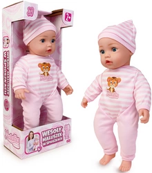 Lalka NATALIA Niemowlak Bobas bobasek 43CM ubranko czapeczka