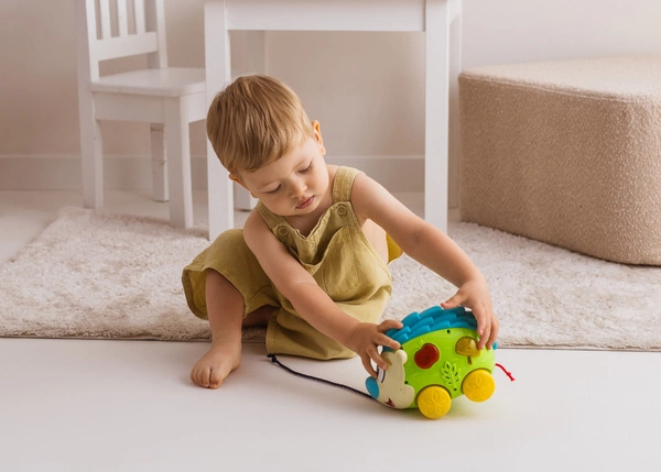 Dumel odjazdowy jeżyk Interaktywna Zabawka Mówi po Polsku Melodie Piosenki