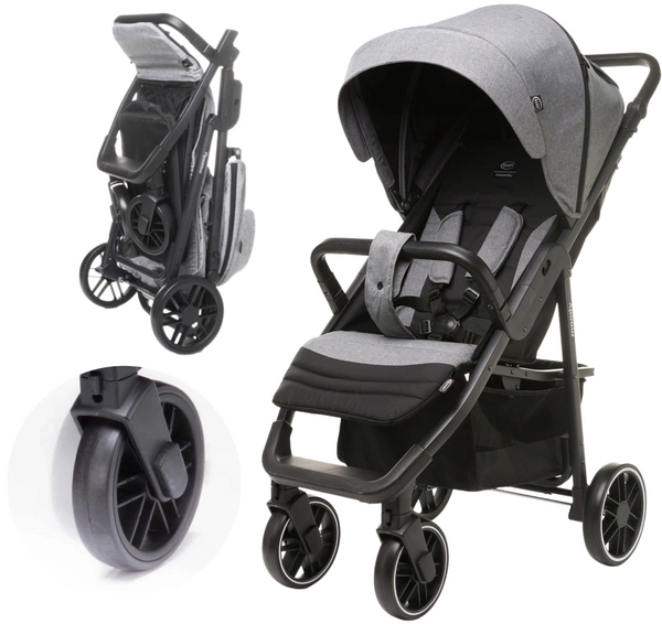 NOWY Wózek spacerowy 4BABY MOODY XXII lekki składany do 22 kg