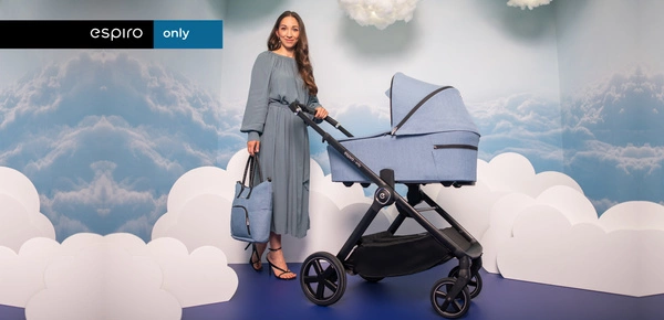 ESPIRO ONLY Wózek spacerowy spacerówka gondola 2w1 lekki żelowe koła