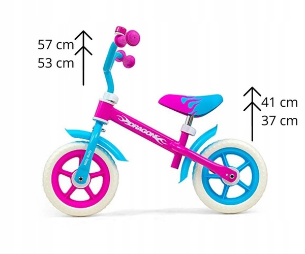 Milly Mally Rowerek biegowy Dragon 10"