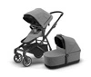 Wózek głęboko spacerowy Thule Sleek Grey Melange on Black