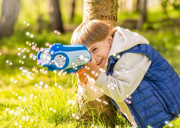 DUMEL PODWÓJNA wyrzutnia baniek płyn pistolet