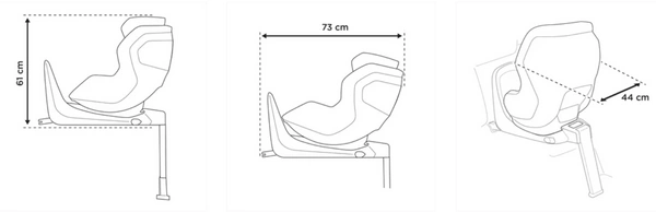 THULE ELM bezpieczny fotelik samochodowy 9-18 kg do bazy obrotowej Alfi