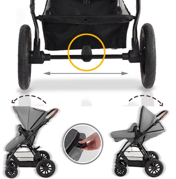 Kinderkraft Wózek MOOV Spacerówka Gondola Fotelik