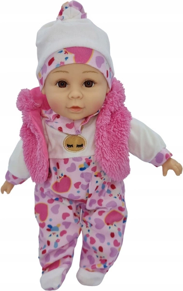 MARIOTOYS LALKA bobas 35 cm mówi i śpiewa po polsku butelka