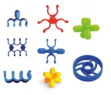 ASKATO Klocki Słomki konstrukcyjne 1000 elementów BOX