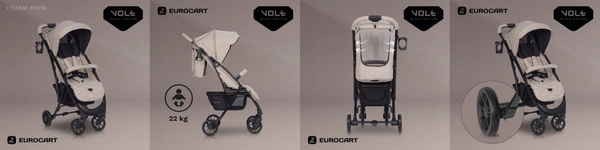 EURO CART VOLT BE wózek spacerowy lekki do 22kg