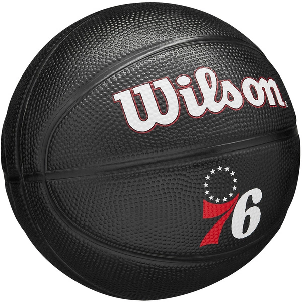 WILSON NBA Philadelphia 76ers Black 3 Mini Piłka do koszykówki