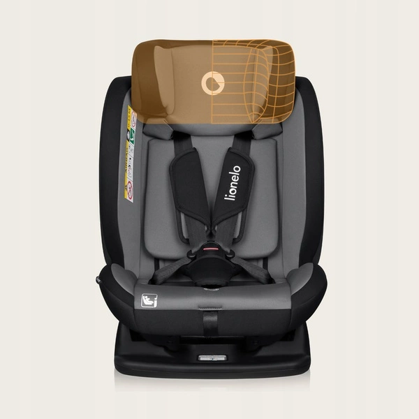 LIONELO IZZY fotelik samochodowy 40-150 cm PRZÓD TYŁ I-Size