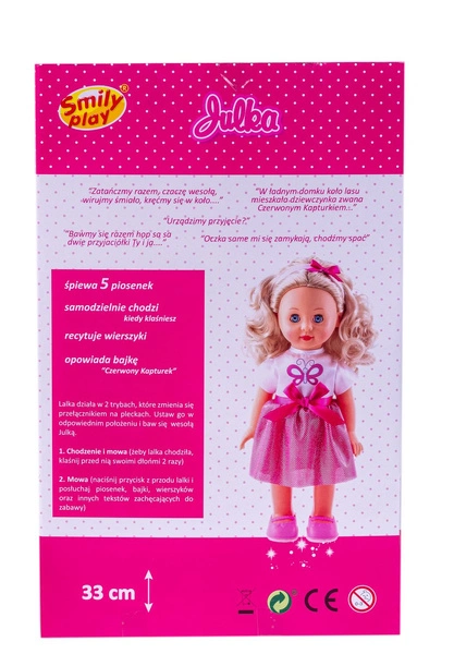 LALKA CHODZĄCA MÓWIĄCA PL ŚPIEWA OPOWIADA BAJKĘ
