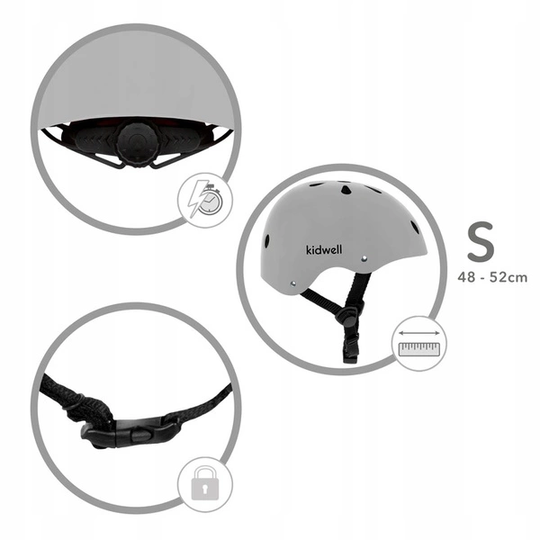 KASK Kidwell ORIX II Grey Mat S rower hulajnoga