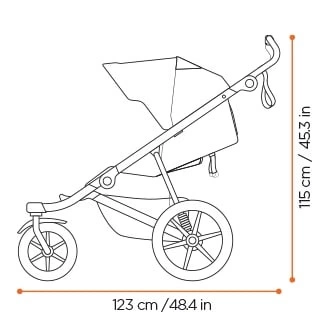THULE Urban Glide 3 spacerówka wózek spacerowy do biegania z klamrą magnetyczną