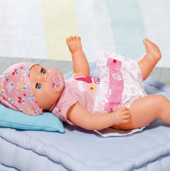 BABY BORN LALKA bobas interaktywna magiczna dziewczynka 43 cm z akcesoriami