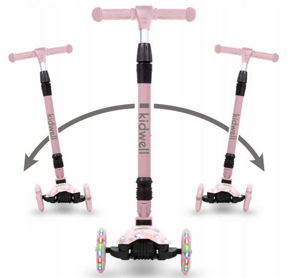 KIDWELL Vento hulajnoga trójkołowa balansowa LED