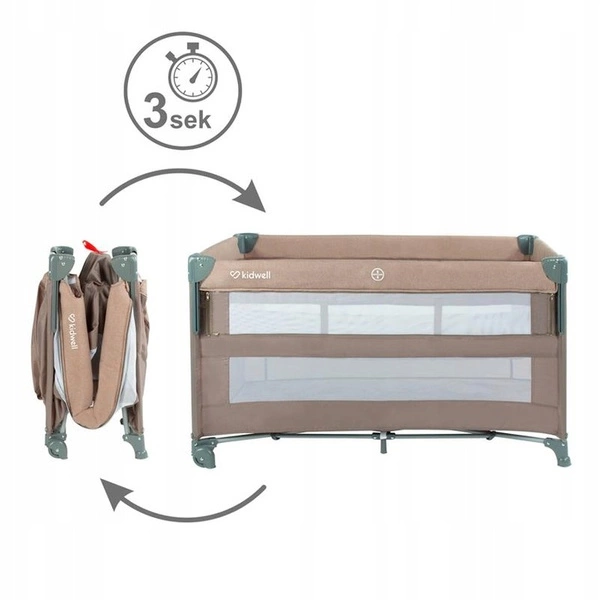 KIDWELL BLISSY LIFT łóżeczko turystyczne składane kojec materacyk