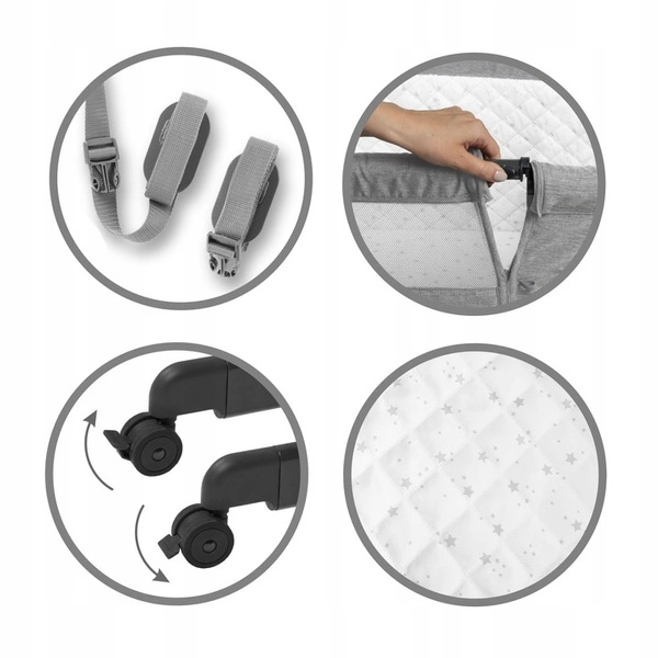 KIDWELL łóżeczko turystyczne dostawne SNUZZY + MATERAC 3w1