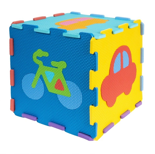 84356 Mata Piankowa pojazdy puzzle składana edukacyjna dwustronna Smily Play