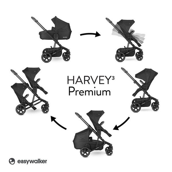 EASYWALKER Harvey³ Premium WÓZEK 2w1 GONDOLA
