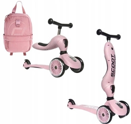SCOOT AND RIDE HIGHWAYKICK 1 jeździk 2W1 hulajnoga + plecak