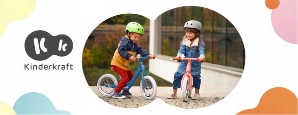 Kinderkraft Rowerek biegowy RAPID 2 lekki z koszykiem 3+