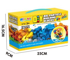 ARTYK klocki kolorowe 90 elementów konstrukcyjne od 3 lat