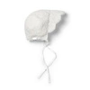 Elodie Details - Czapka Baby Bonnet - White Bouclé - 0-3 m-cy