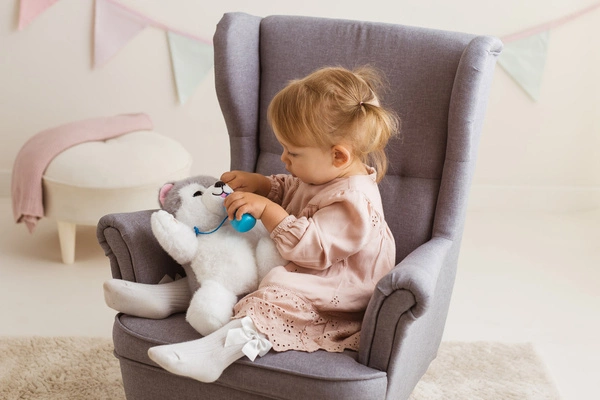 Interaktywny Piesek Husky DUMEL Discovery z czujnikiem na brzuszku