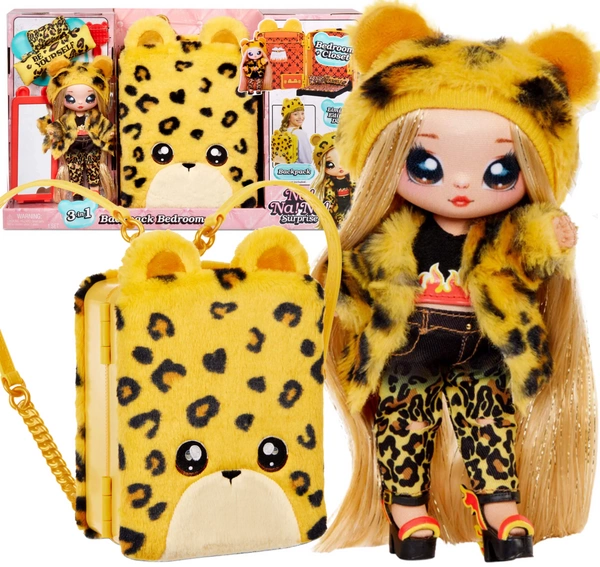 NA! NA! NA! SUPRISE Jennel Jaguar Lalka Plecak 3w1