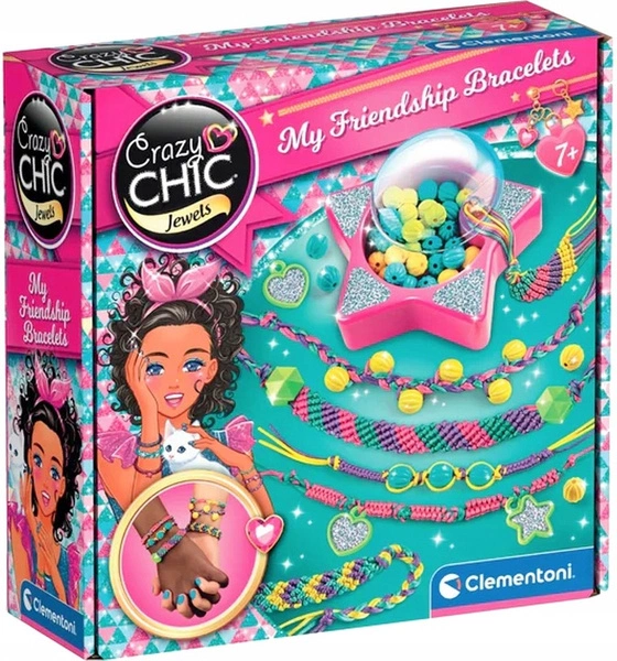 Crazy Chic zestaw do tworzenia bransoletek Bransoletki Przyjaźniy CLEMENTONI