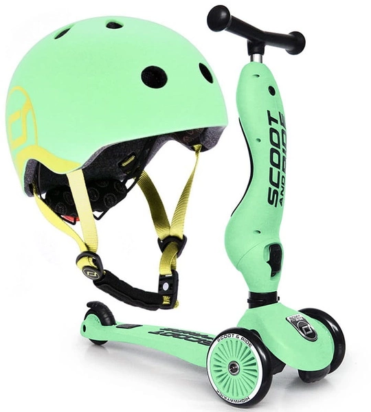 SCOOT AND RIDE HIGHWAYKICK 1 jeździk 2W1 hulajnoga + kask XXS-S