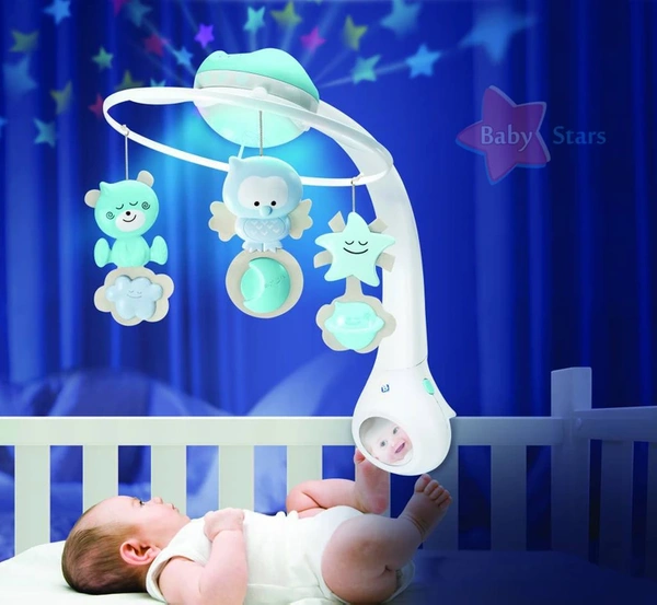 B-Kids Infantino Projektor Karuzela do łóżeczka 3w1