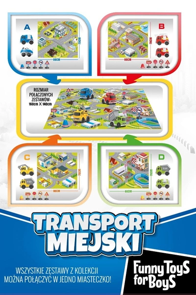 ARTYK TRANSPORT MIEJSKI AUTO POLICJA Z MATĄ ZNAKI