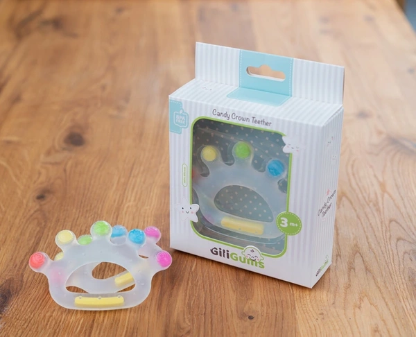 GiliGums Gryzak gryzaczek silikonowy korona 3m+