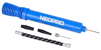 NEOPRO POMPKA DO PIŁEK Z WĘŻYKIEM dwukierunkowa +IGŁA x2 + 2 adaptery