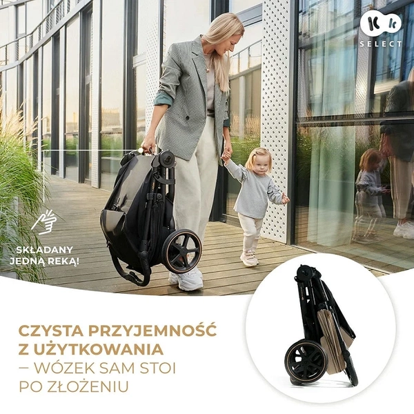KINDERKRAFT MITZY WÓZEK SPACEROWY do 22kg Duże amortyzowane koła