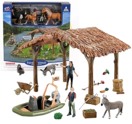 FARMA gospodarstwo konie struś zagroda farmer